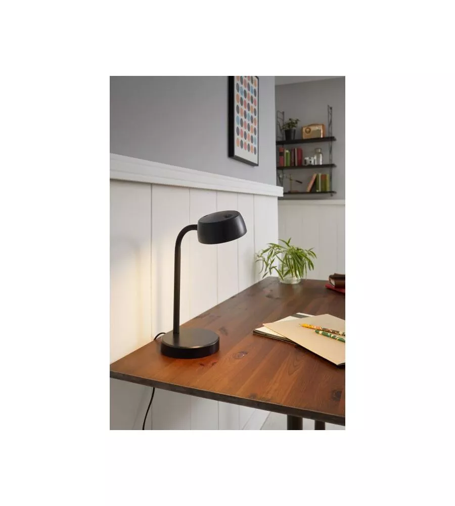 Lampada da tavolo led "cabales" nero 4,5w, 490 lm