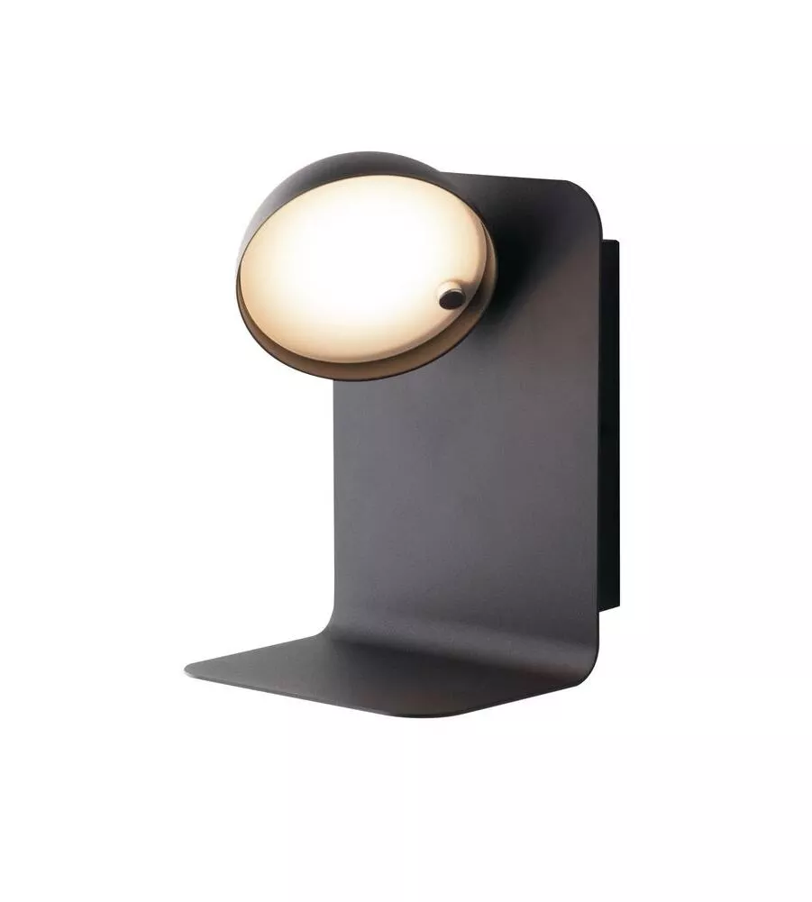 Applique "boing" led nero con usb, 300lm