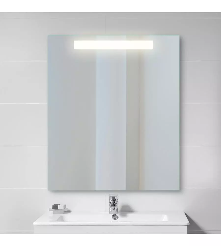 Specchio "pegasus" con illuminazione led frontale, 60x70 cm