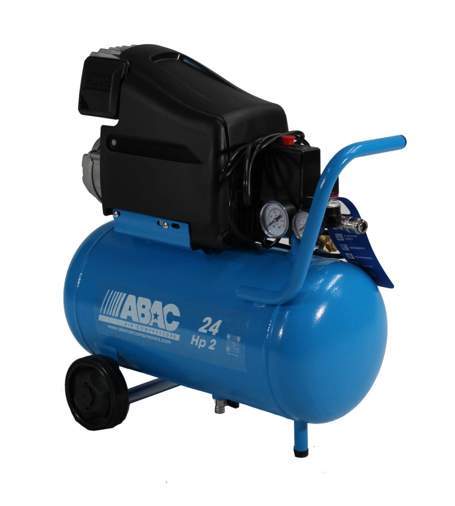 Compressore aria lubrificato abac "pole position l20" 24l 2hp