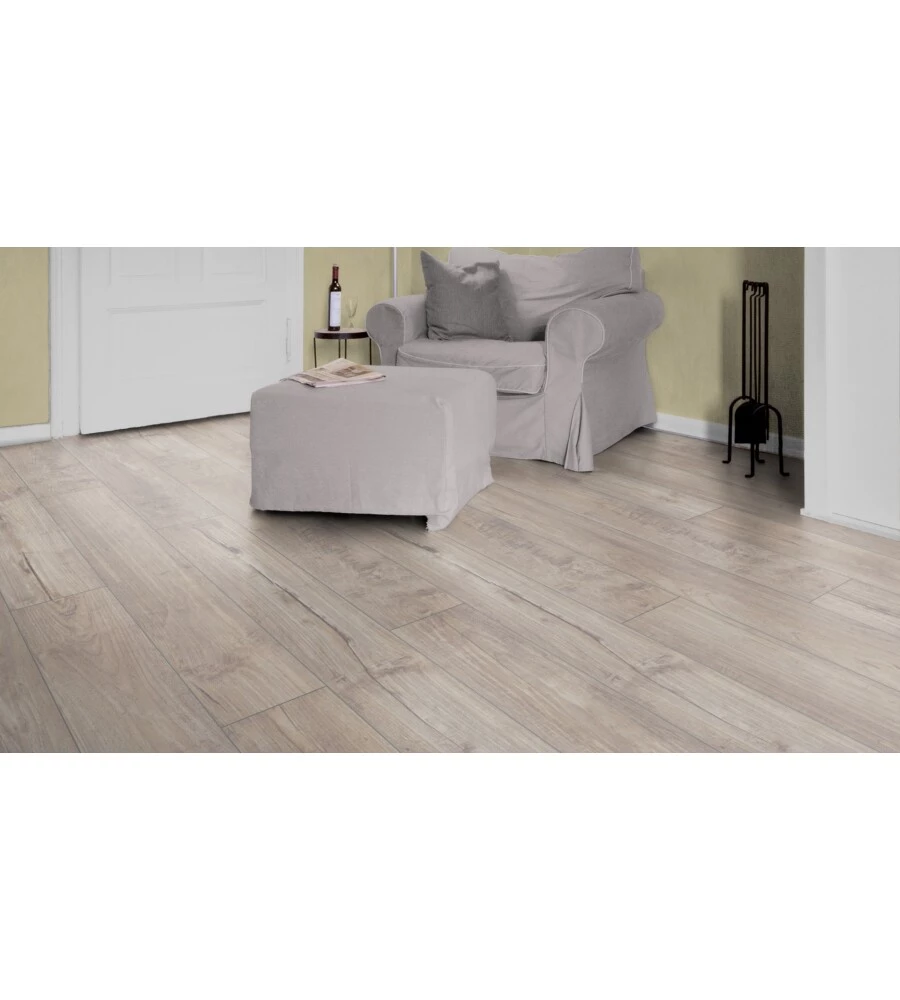 Pavimento laminato teak beige 8mm ac4 2,131 m² linea exquisit