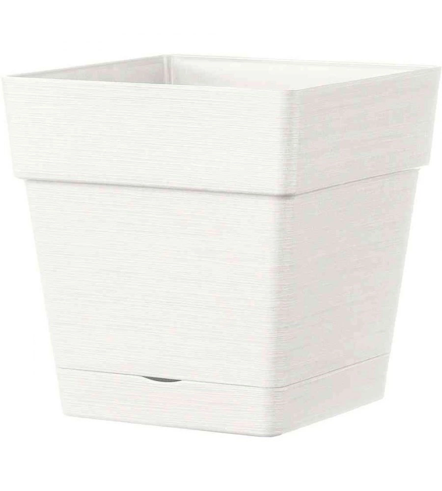 Vaso da giardino "casetta save" bianco, 17 cm