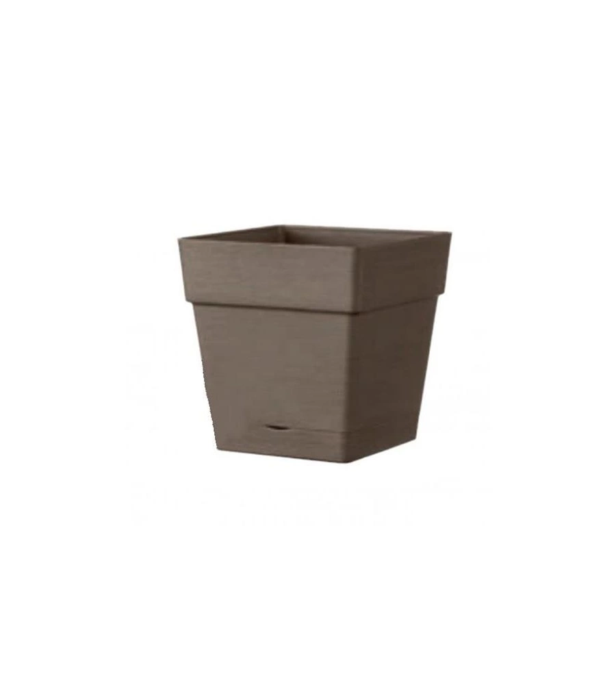 Vaso da giardino "casetta save" color cammello, 17 cm