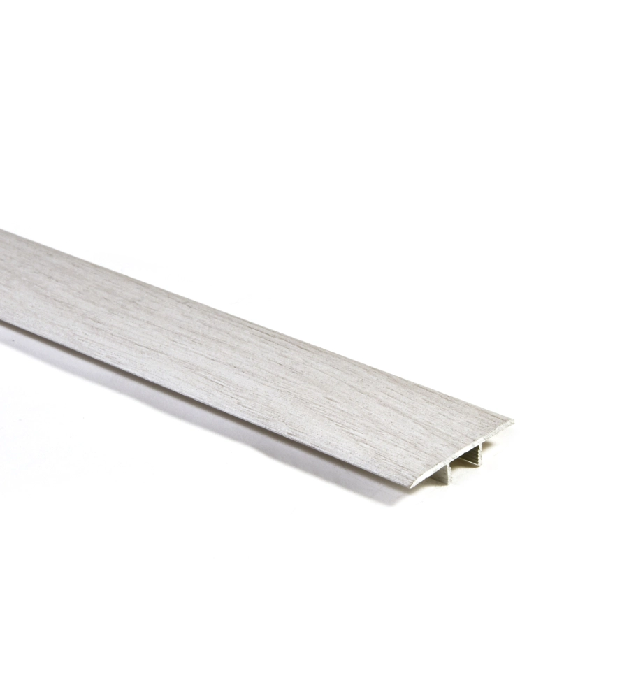 Profilo di dilatazione in alluminio rovere bianco 8x39x900mm