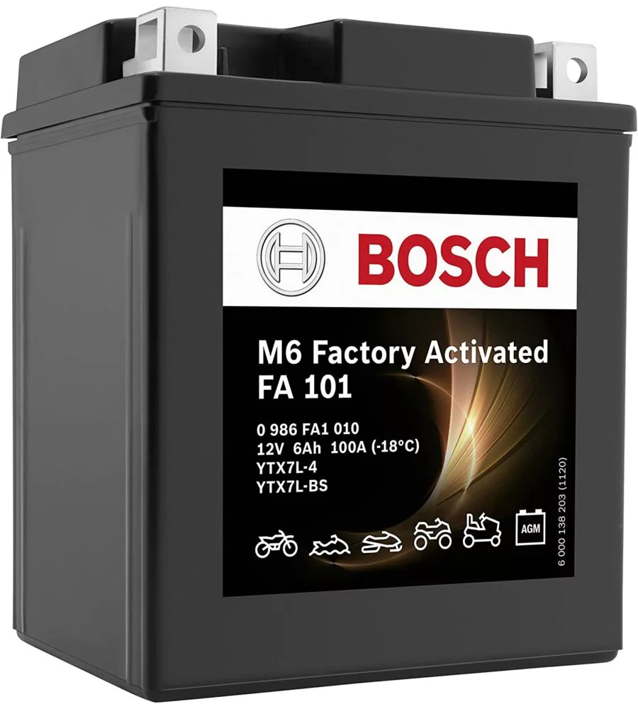 Batteria moto bosch "fa100" 4ah dx preattivata