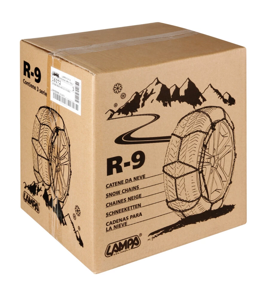 Catene da neve per auto 9mm.gr.1 rombo r-9 snowdrive  16061