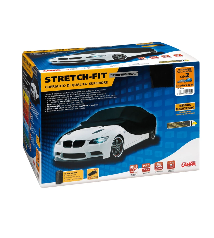 Copriauto elasticizzato"cs-2" stretch-fit professional  20106