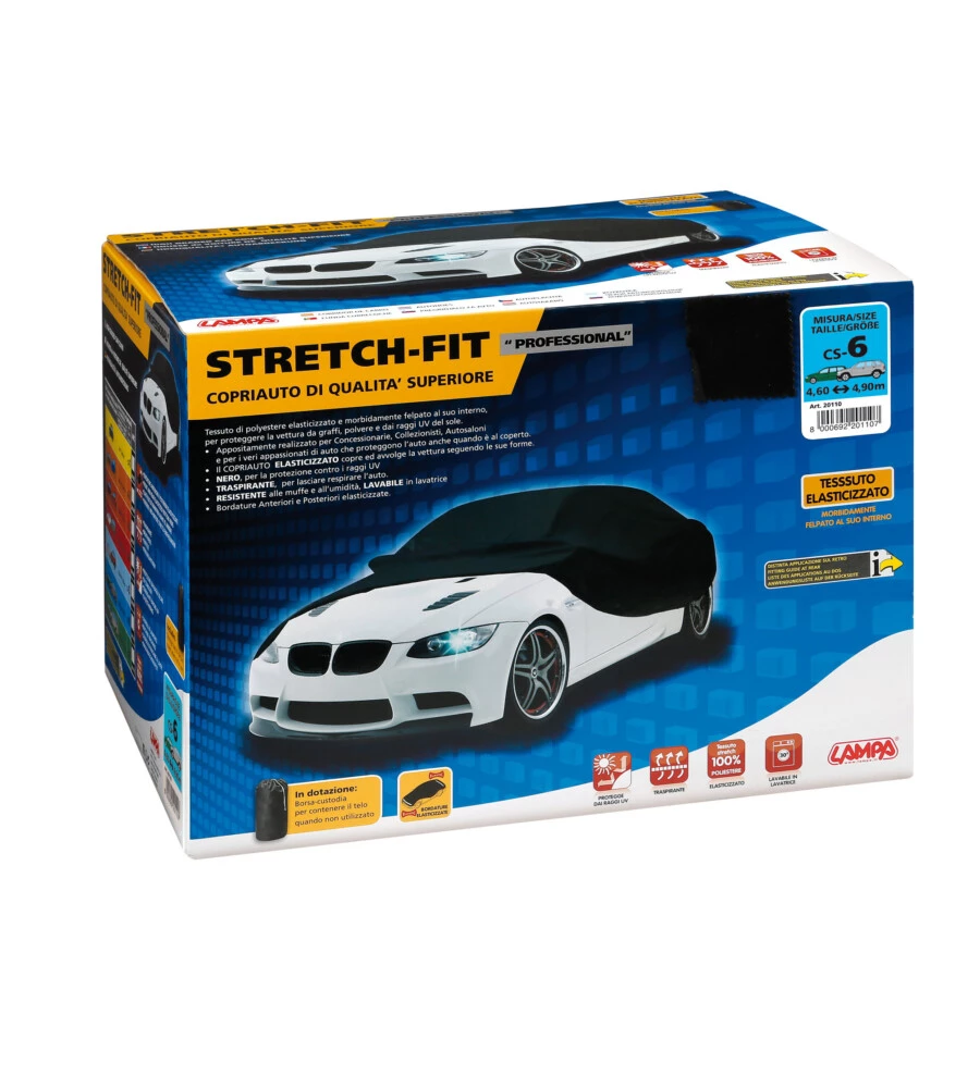 Copriauto elasticizzato"cs-6" stretch-fit professional  20110