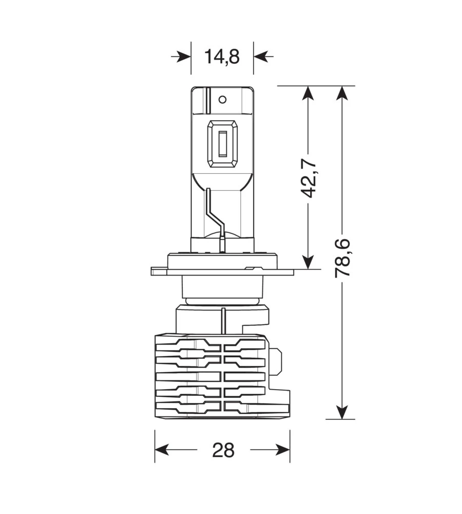 Lampade led per auto 9-32v halo led serie 10 halo killer - (h7) - 20w - px26d - 2 pz  - scatola  57731