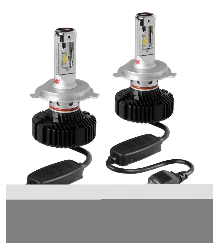 Lampade led per auto 9-32v halo led serie 4 fit-master - (h4) - 25w - p43t - 2 pz  - scatola  57798