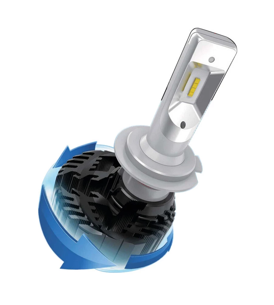 Lampade led per auto 9-32v halo led serie 4 fit-master - (h4) - 25w - p43t - 2 pz  - scatola  57798