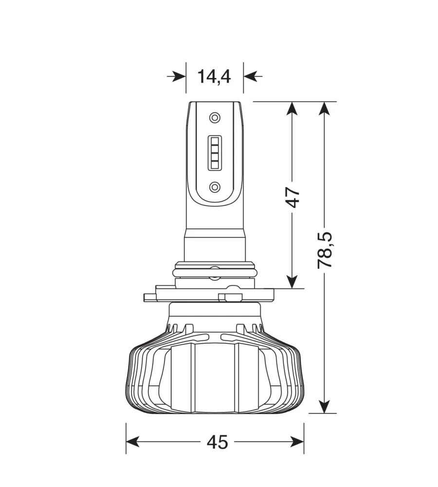 Lampade led per auto 9-32v halo led serie 5 blaster - (h10-hb3 9005) - 20w - p20d - 2 pz  - scatola  57794