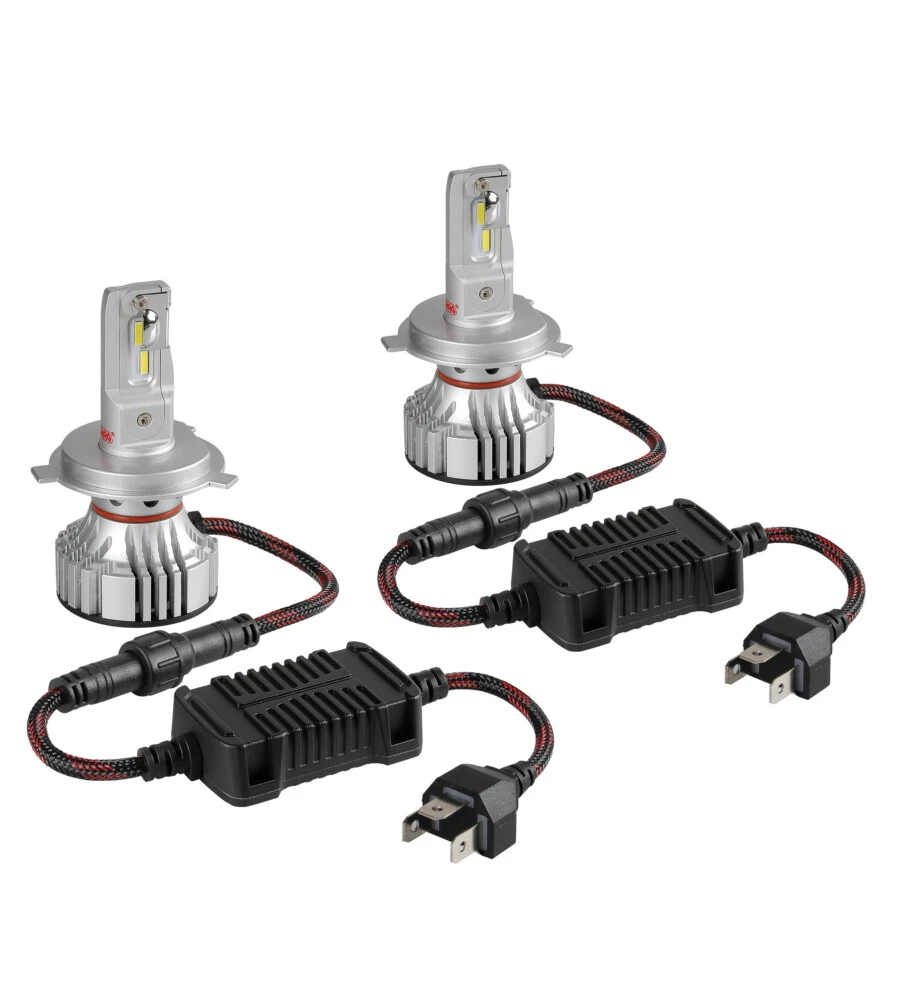 Lampade led per auto 9-32v halo led serie 7 compact - (h4) - 36w - p43t - 2 pz  - scatola  57777