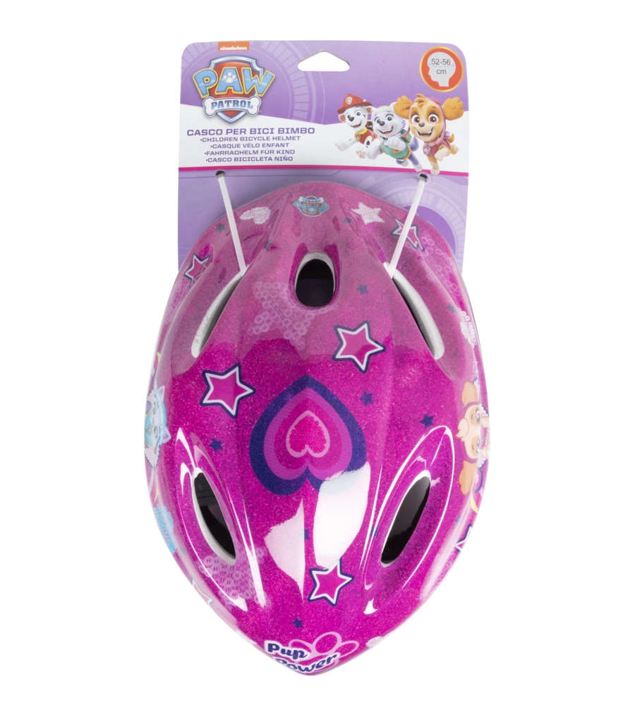 Caschetto bici "paw patrol girl" tg 52 - 56 cm