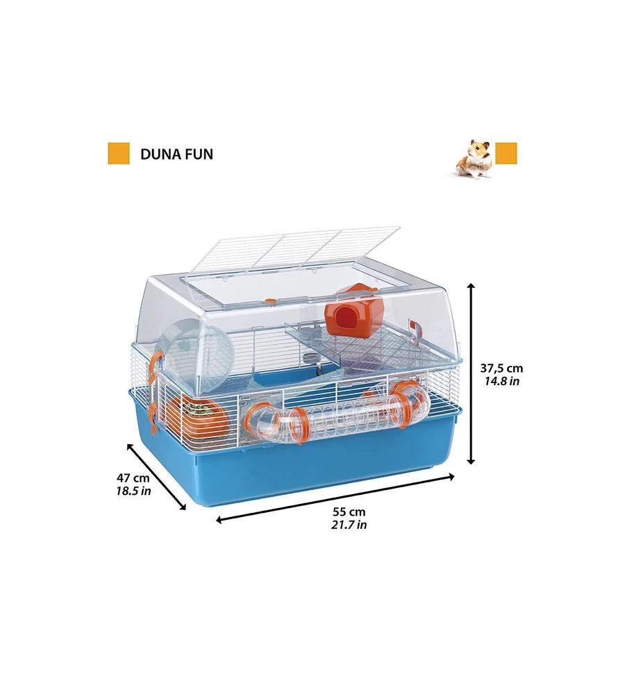 Gabbia per criceti 'duna fun' 55x47x37,5 cm - ferplast