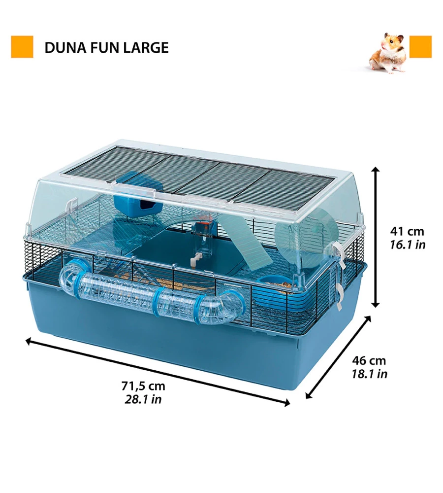 Gabbia per criceti 'duna fun large', 71,5x46x41 cm - ferplast