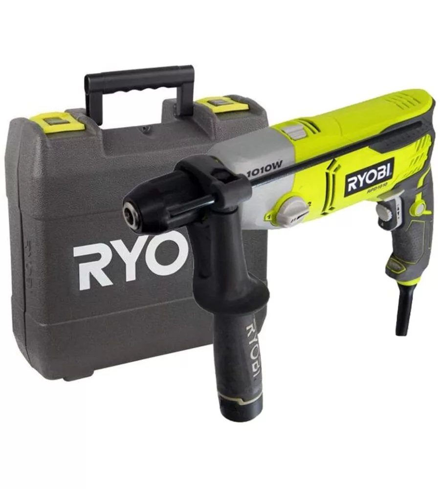 Trapano a percussione elettrico rpd1010-k 2 velocita' 1010w 13 mm - ryobi