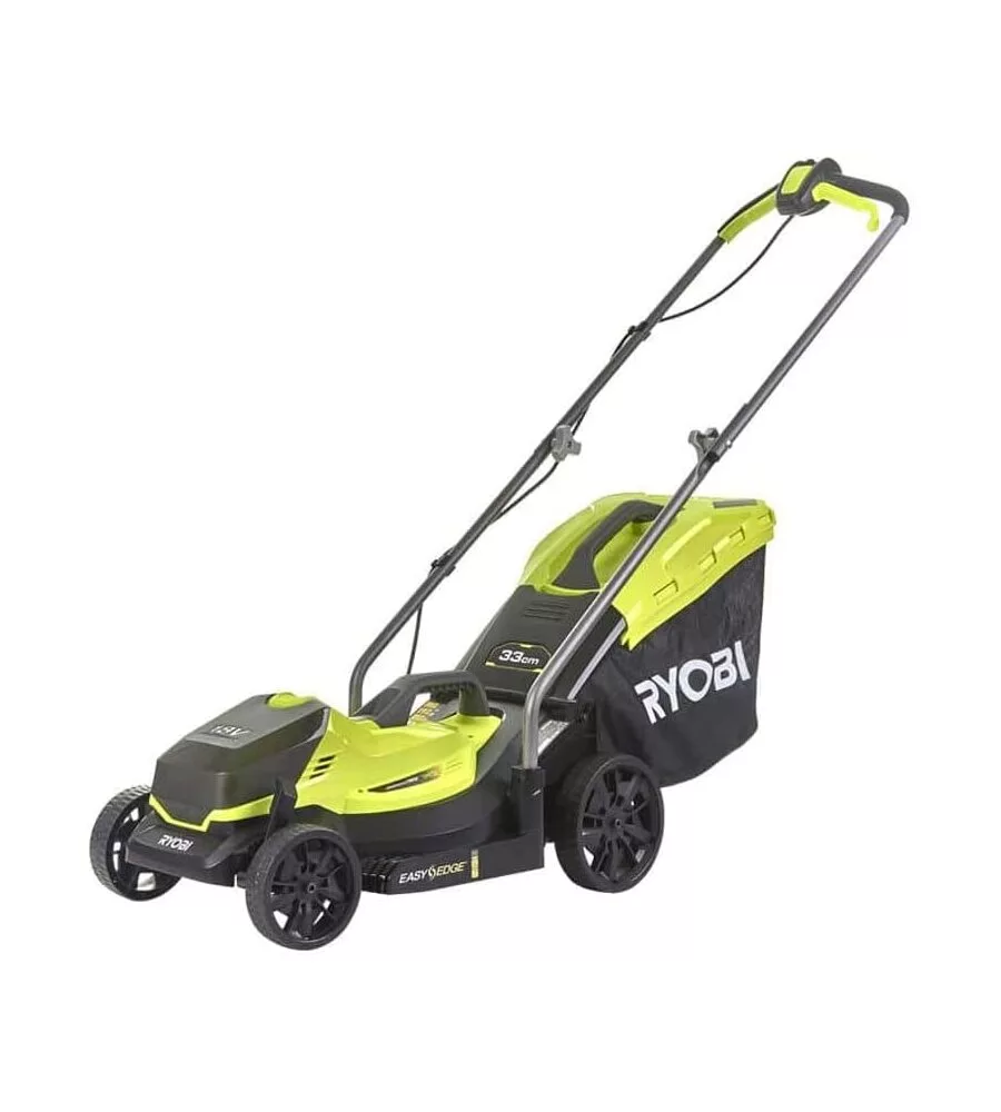 Tagliaerba a batteria ryobi "rlm18x33h-40f"con batteria al litio 18v 4.0ah