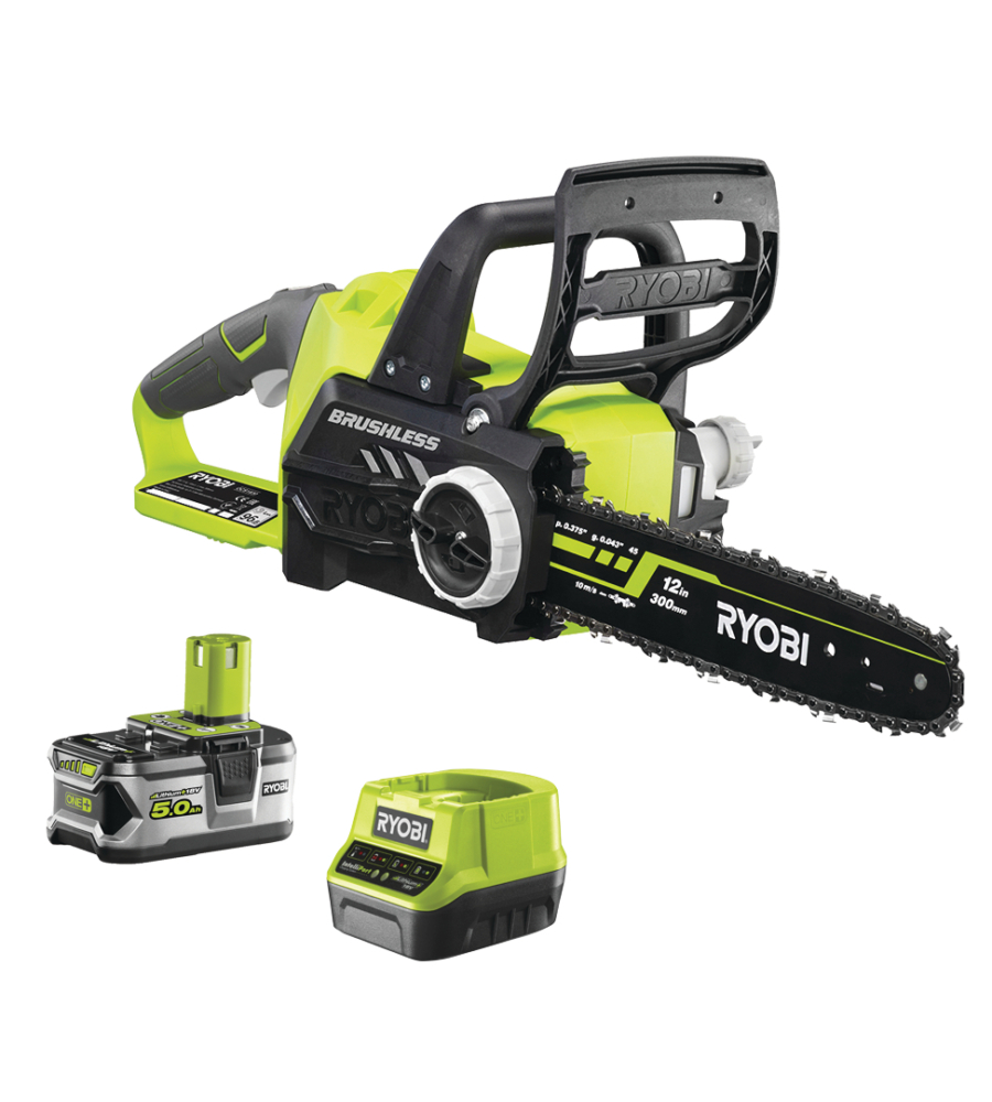 Motosega a batteria ryobi "rcs18x3050f" barra oregon 30 cm 18v 5ah