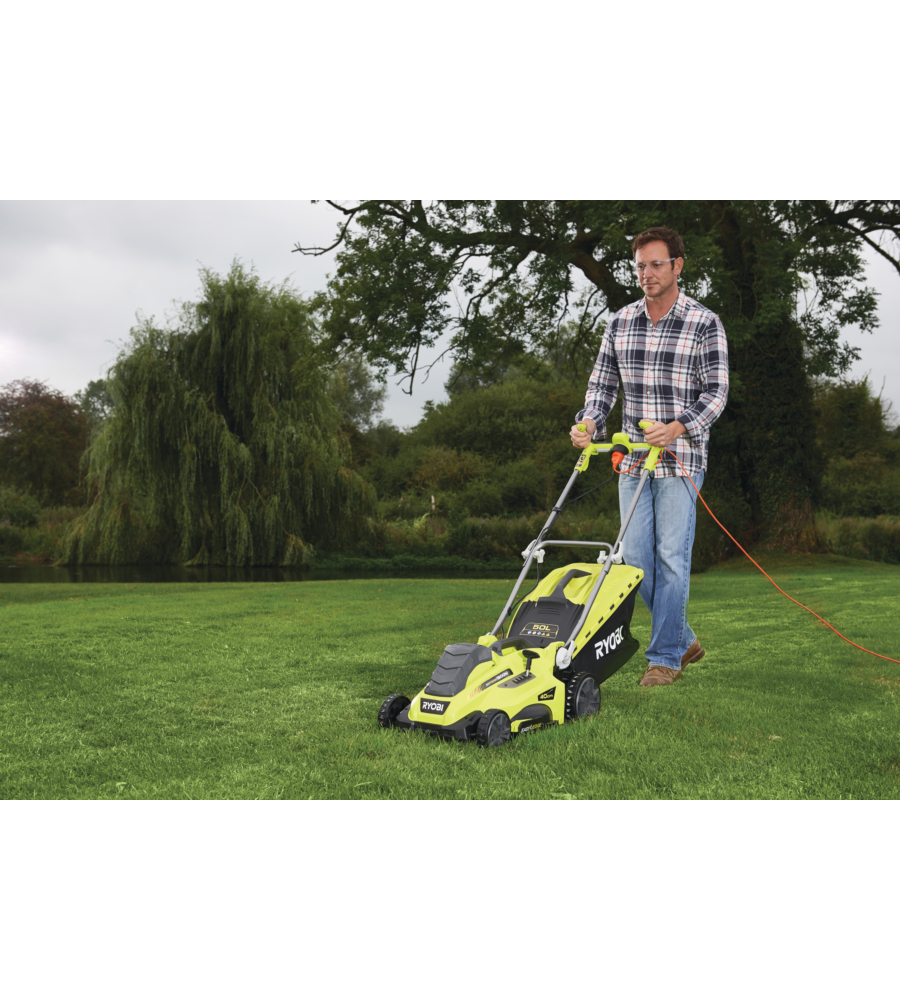 Tagliaerba elettrico rlm18e40h 1800w 40 cm con kit mulching - ryobi