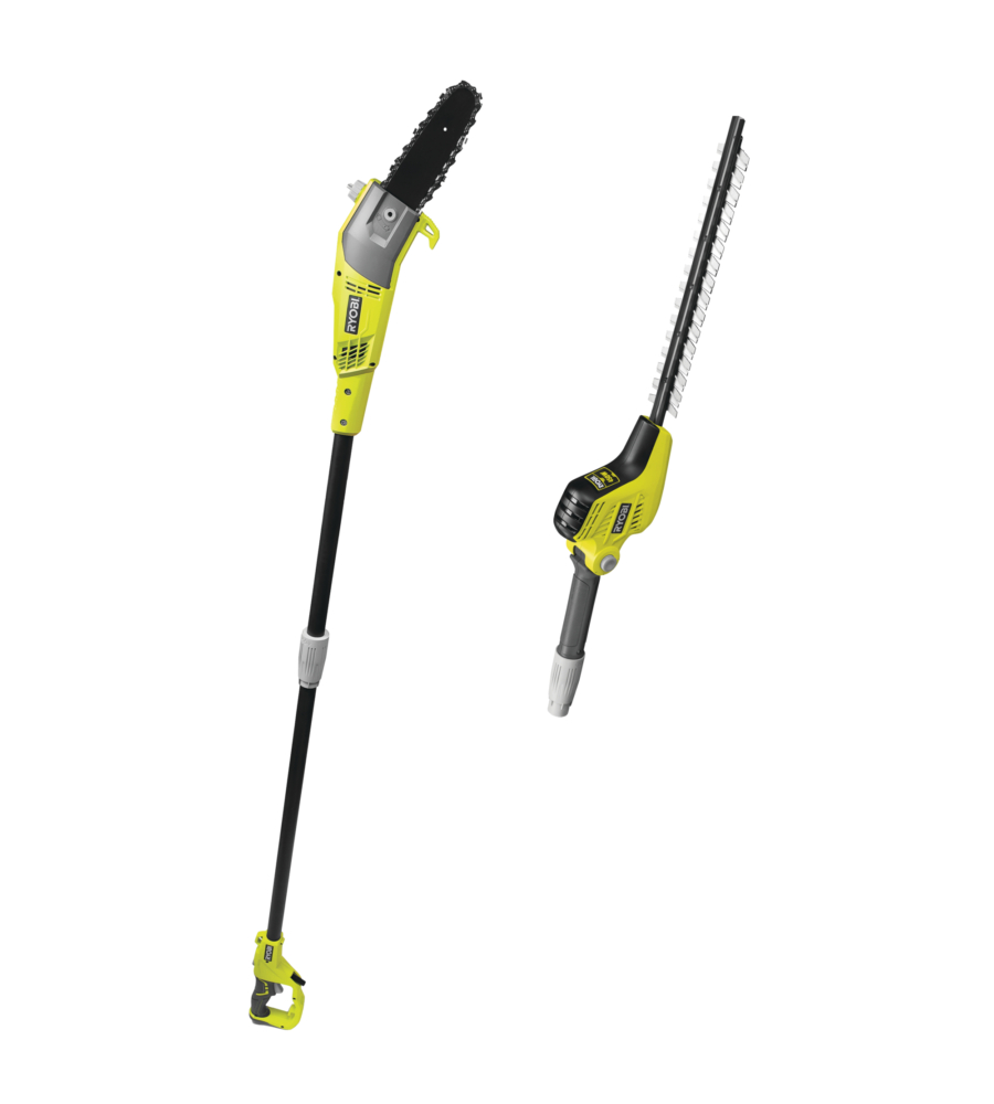 Kit potatore tagliasiepi elettrico con asta telescopica rp750450 -  ryobi