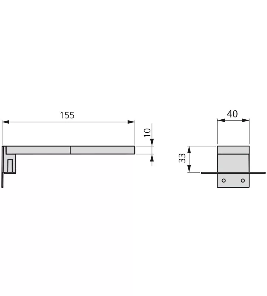 Applique led per specchio bagno 40 mm, 380 lm