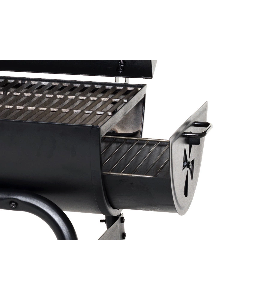 Barbecue a carbone sochef "pedro 45" con griglia in acciaio, 80x60x105 cm