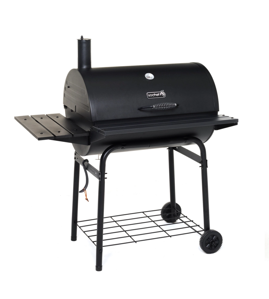 Barbecue a carbone sochef "pablo 75"  con affumicatore, 110x76x126 cm