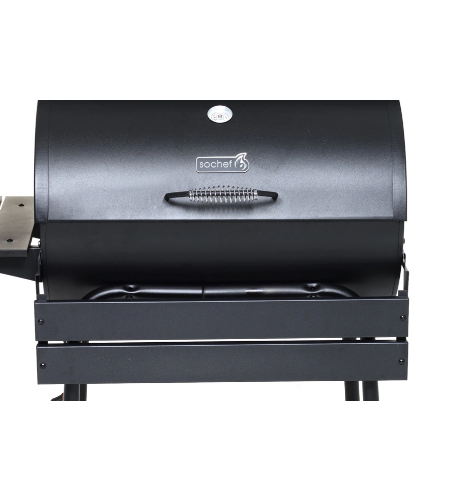 Barbecue a carbone sochef "pablo 75"  con affumicatore, 110x76x126 cm