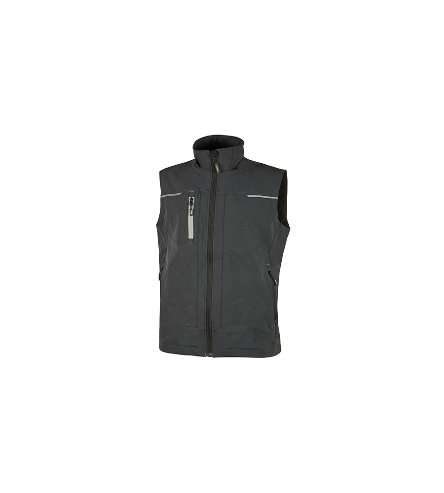 Gilet da lavoro saturn asphalt grey u-power taglia m