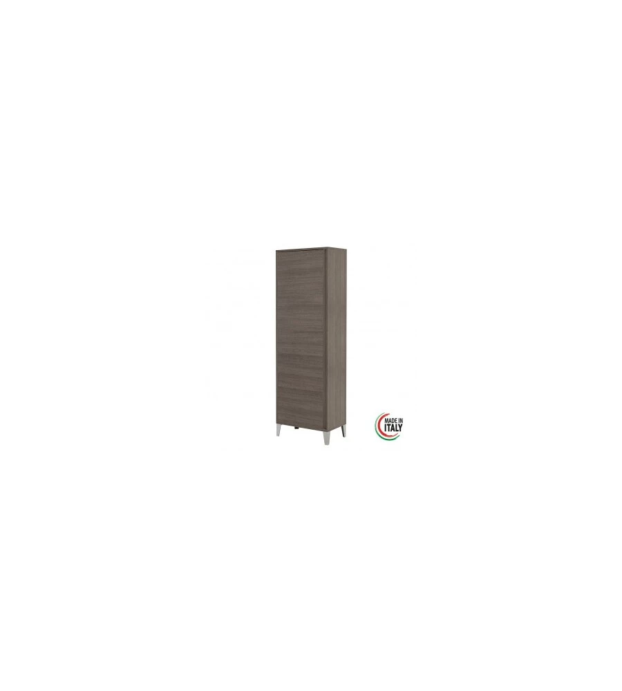 Armadio portascope rovere scuro, 60x35x183cm