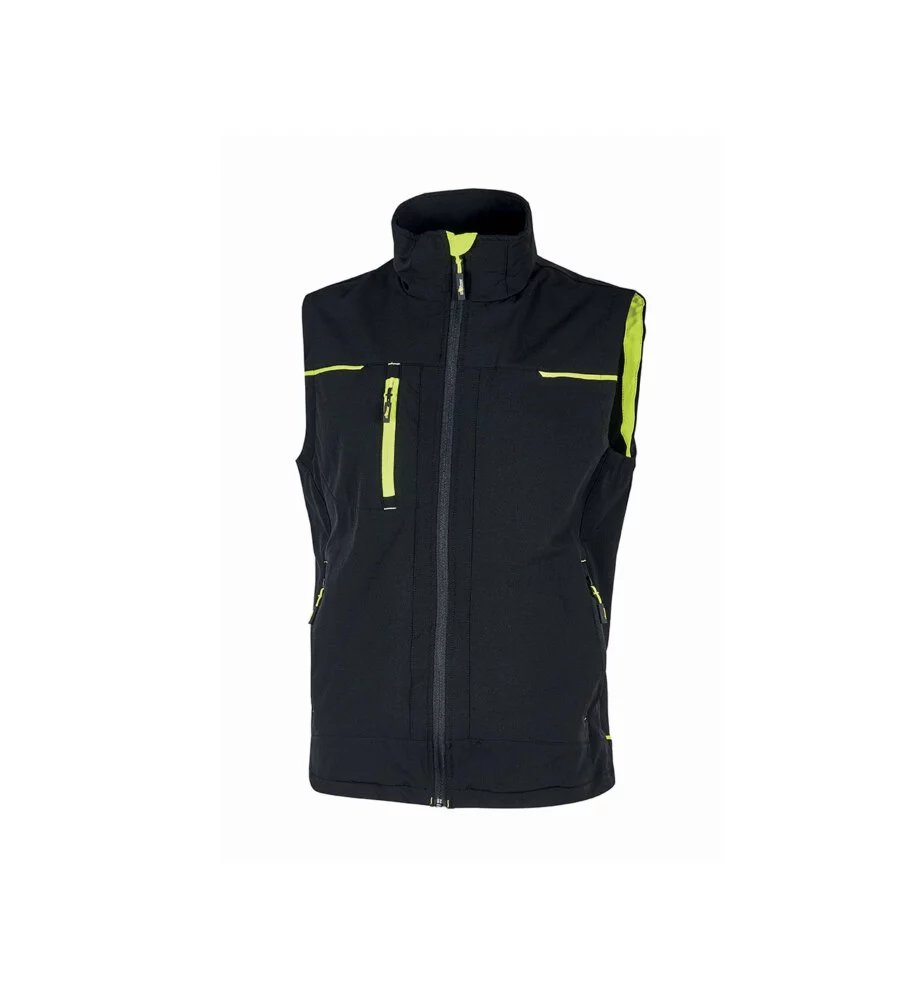 Gilet da lavoro saturn black carbon u-power - taglia m