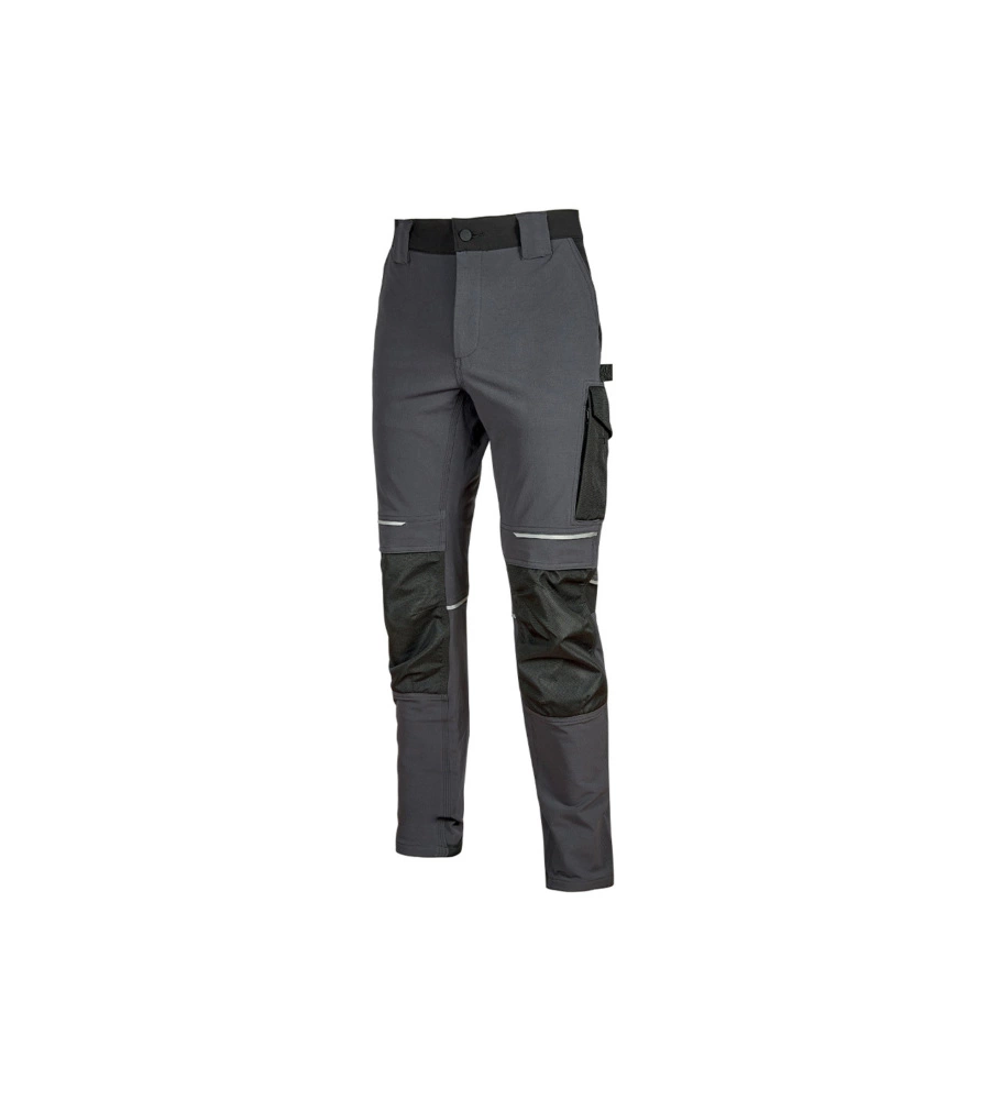 Pantalone da lavoro atom asphalt grey u-power - taglia l