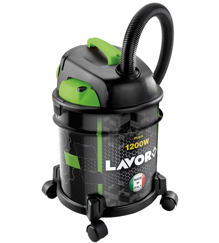 Aspiratore solidi e liquidi rudy 1200s - 1200 w 20 litri 35 l/s - lavorwash