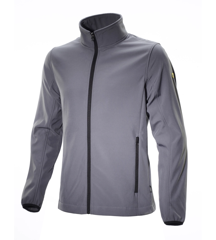 Diadora giacca da lavoro softshell level litework grigio, tg. m