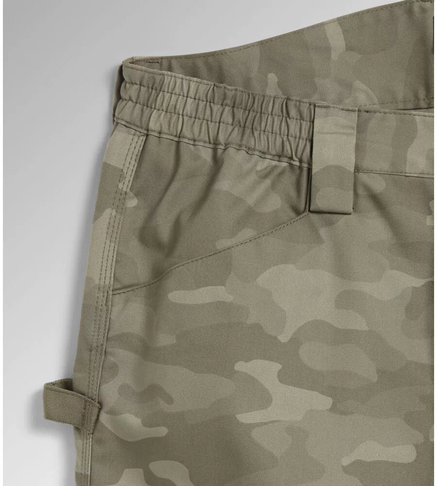 Diadora pantalone da lavoro pant rock camo performance grigio camouflage, tg. m