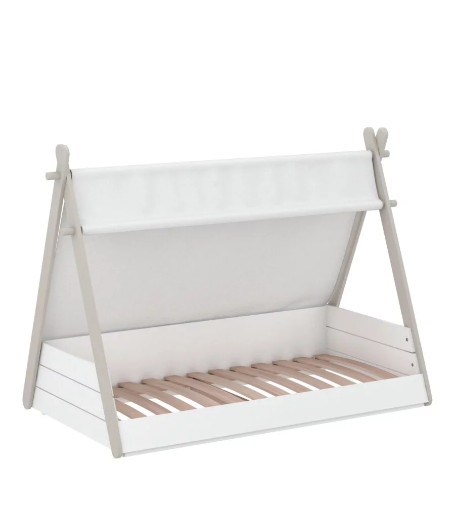 Letto singolo per bambini a tenda, 95,6x159,5x107,7 cm