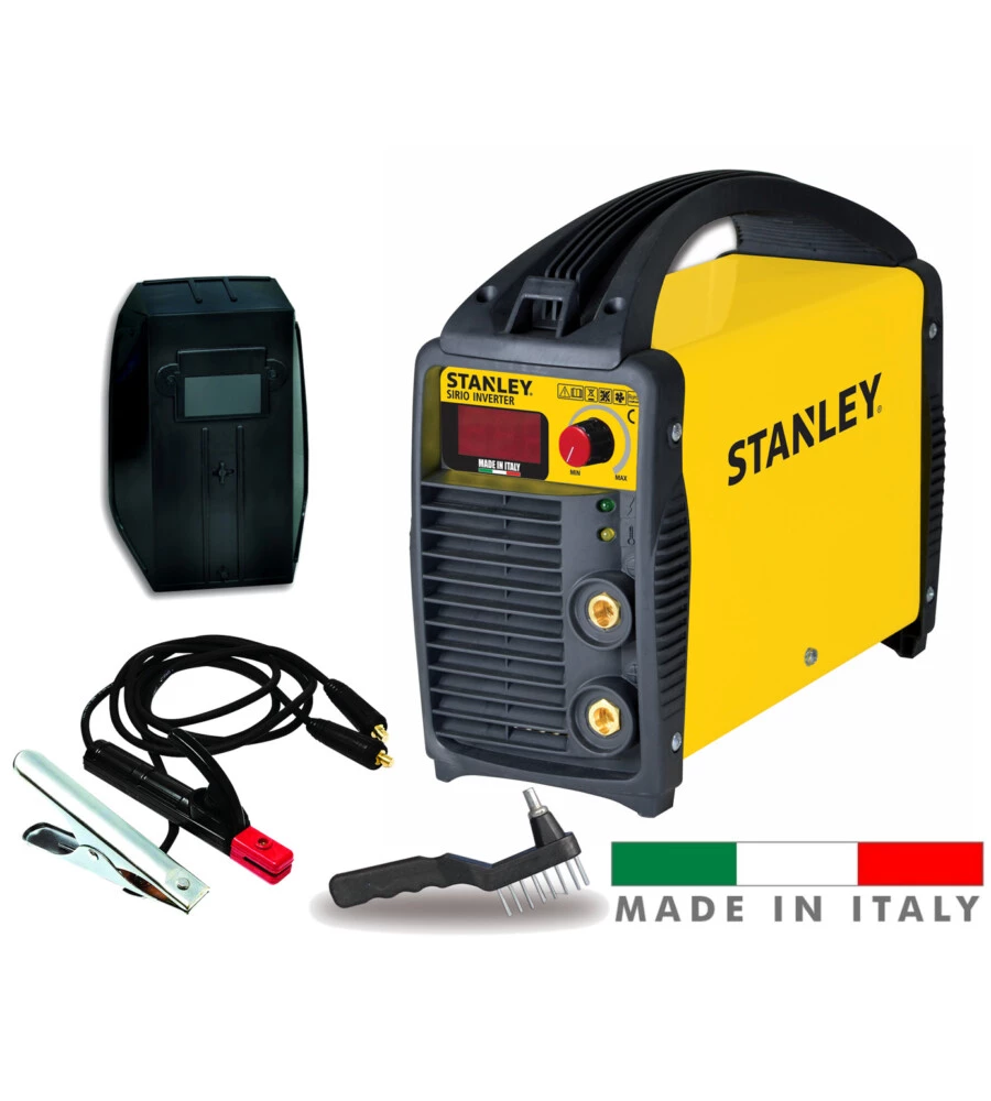 Saldatrice inverter mma ad elettrodo rivestito stanley sirio 140 mma