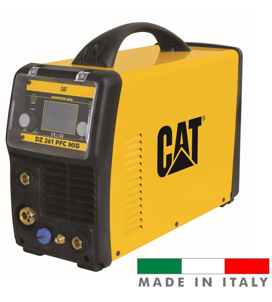 Saldatrice inverter tig e mig a filo continuo cat dz 261 pfc mig diametro 200 mm made in italy