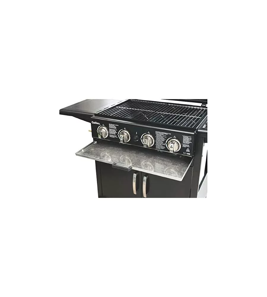 Barbecue a gas con 4 fuochi 12kw