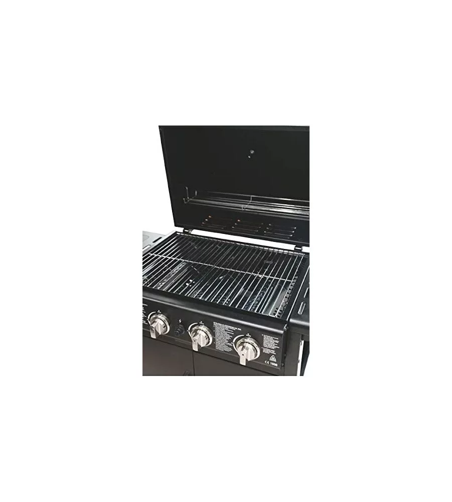 Barbecue a gas con 4 fuochi 12kw