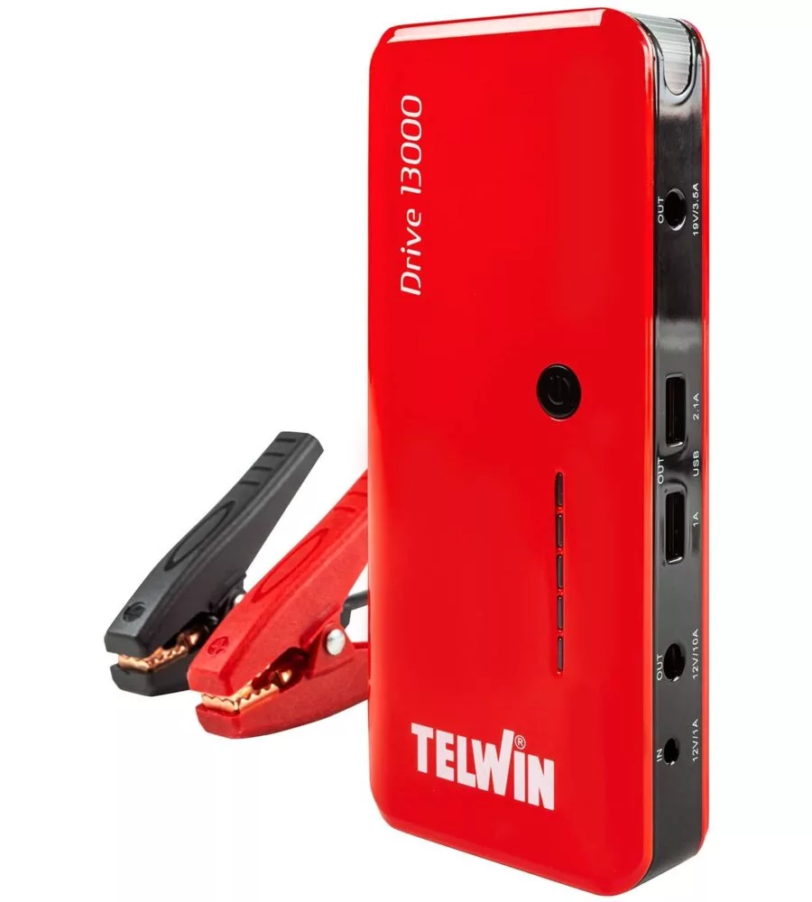 Avviatore booster portatile drive 13000 telwin per auto e moto