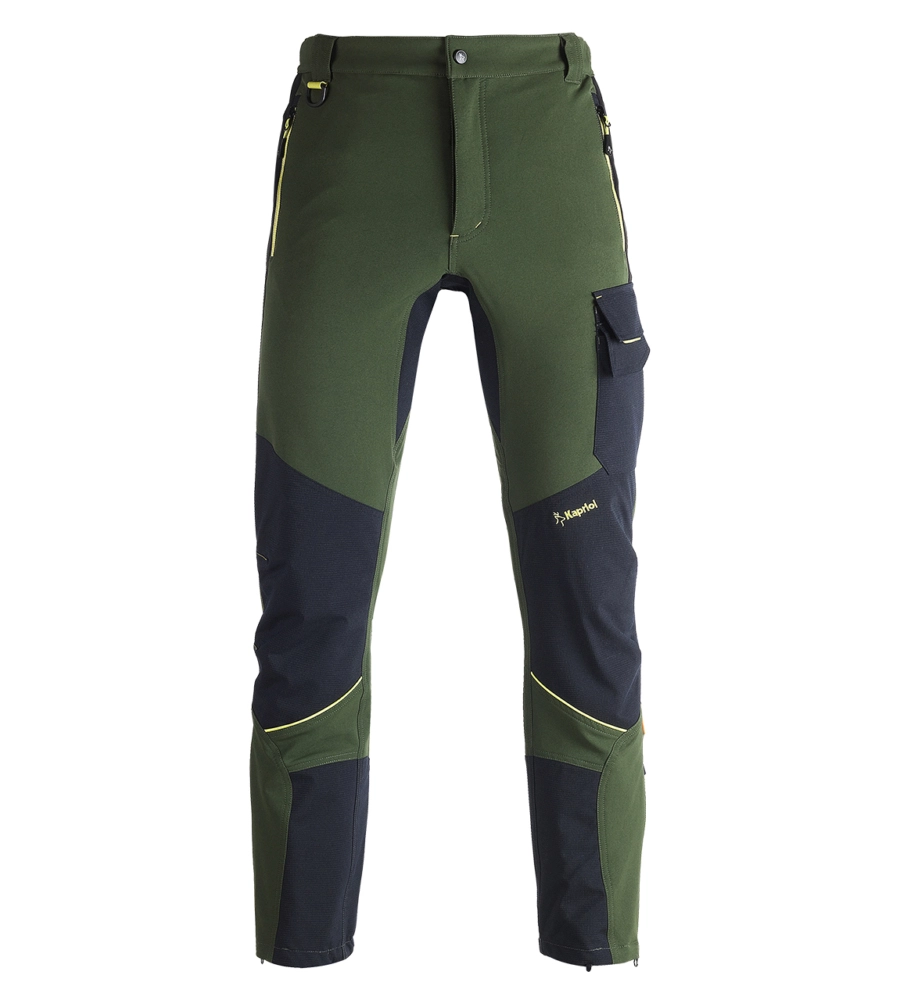 Pantaloni da lavoro dynamic giardiniere verde/nero, tg xl - kapriol