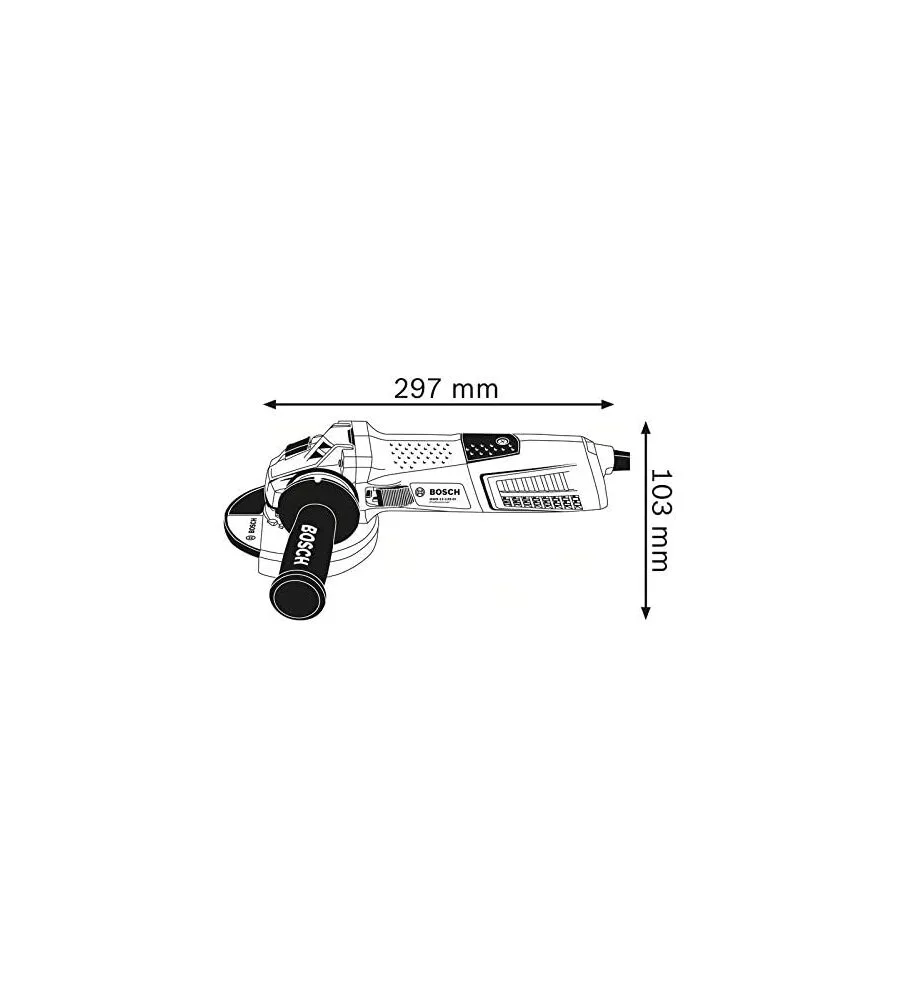 Smerigliatrice angolare gws13-125ci 125mm 1300w professionale bosch blu