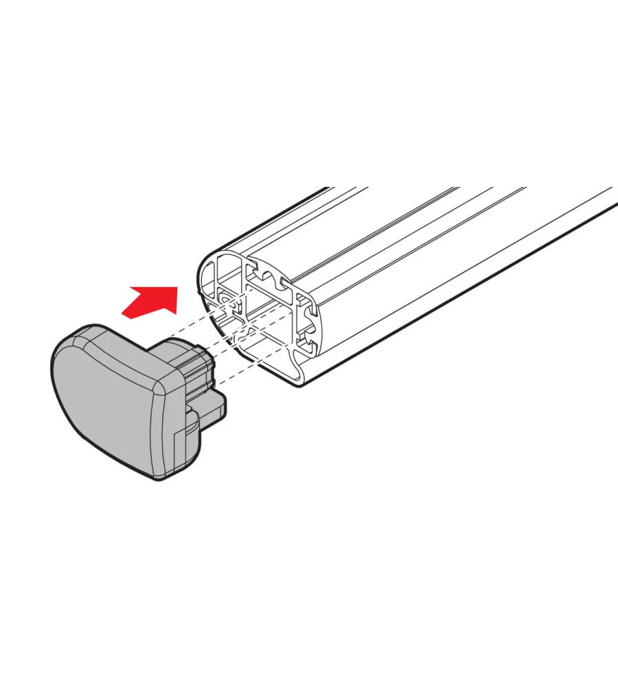 Set 2 tappi apribili per barre kargo-plus  n99964