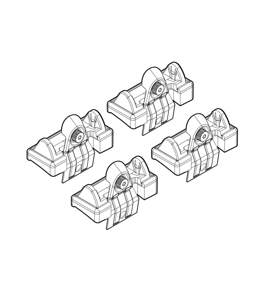 Kit attacchi per barre auto portatutto bmw x5(no railin 5/00>2/07  n21034