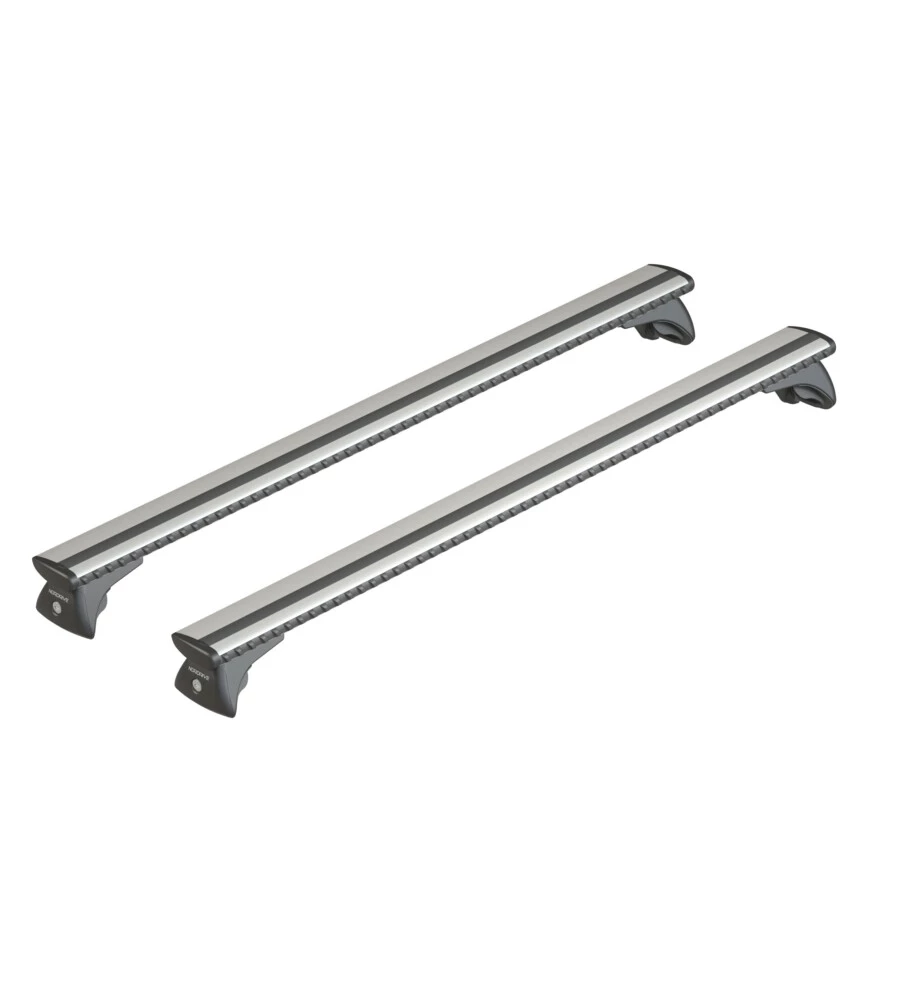 Coppia barre portatutto in alluminio silenzio in-rail - l - 127 cm  n15106