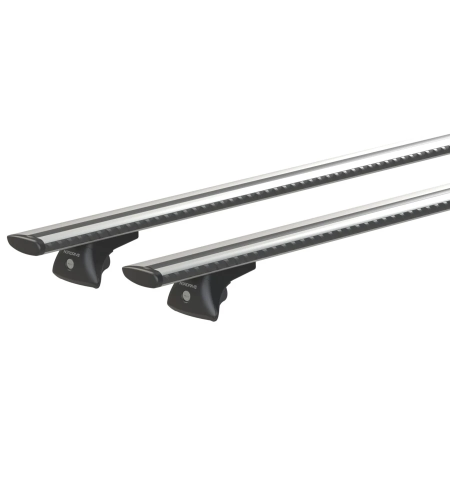 Coppia barre portatutto in alluminio silenzio in-rail - m - 120 cm  n15105