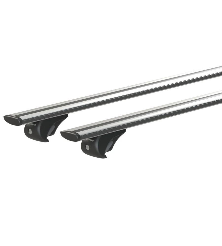 Coppia barre portatutto in alluminio silenzio rail - s - 108 cm  n15094