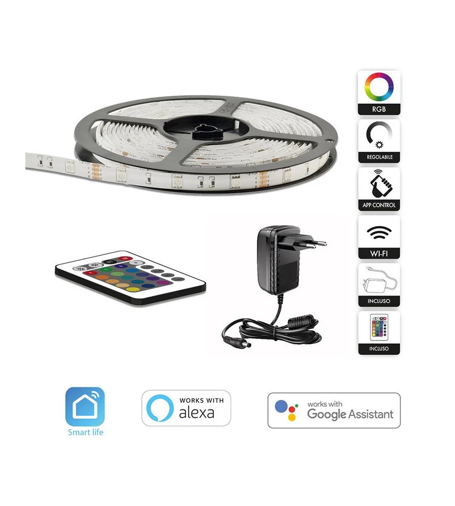 Striscia led smart rgb, 5 m